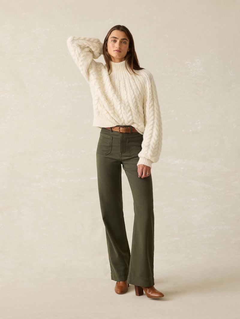 Frost Cableknit Sweater - Cream Product Image