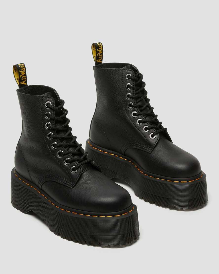 Dr. Martens, Womens 1460 Pascal Max Leather Platform Boots in Black Product Image