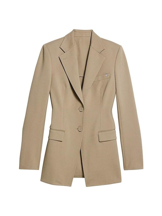 Womens Waisted Cut-&-Sew Blazer Product Image