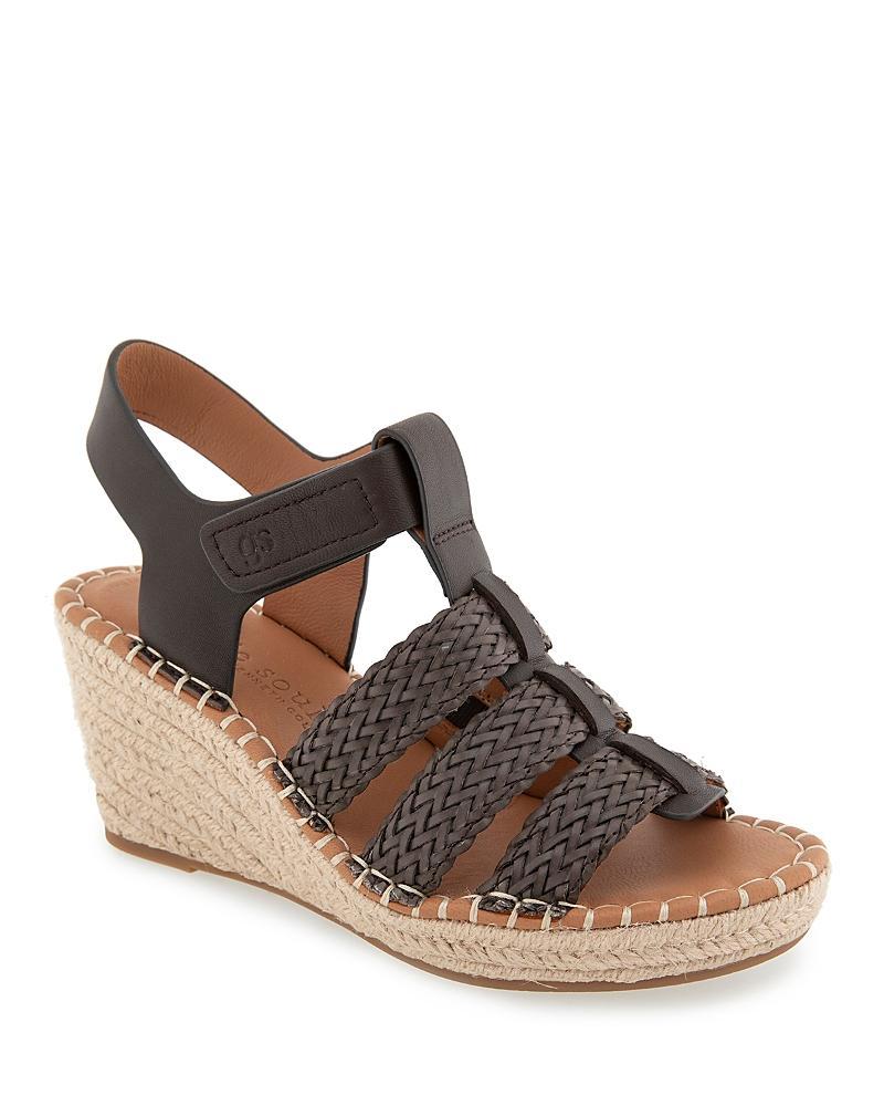 Gentle Souls by Kenneth Cole Womens Capelin Woven Wedge Sandals Product Image