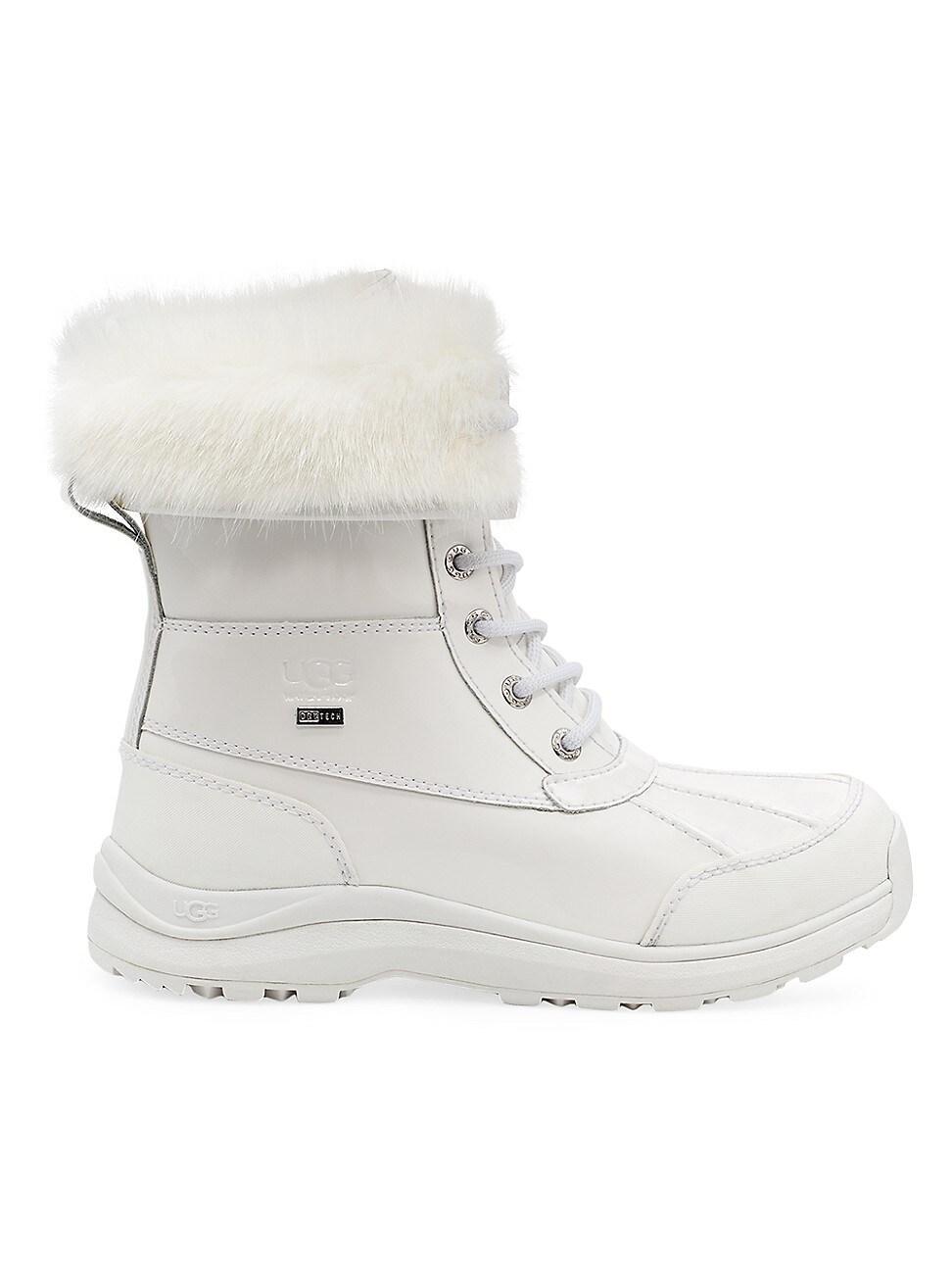 Womens Adirondack Shearling-Lined Patent Leather Boots Product Image