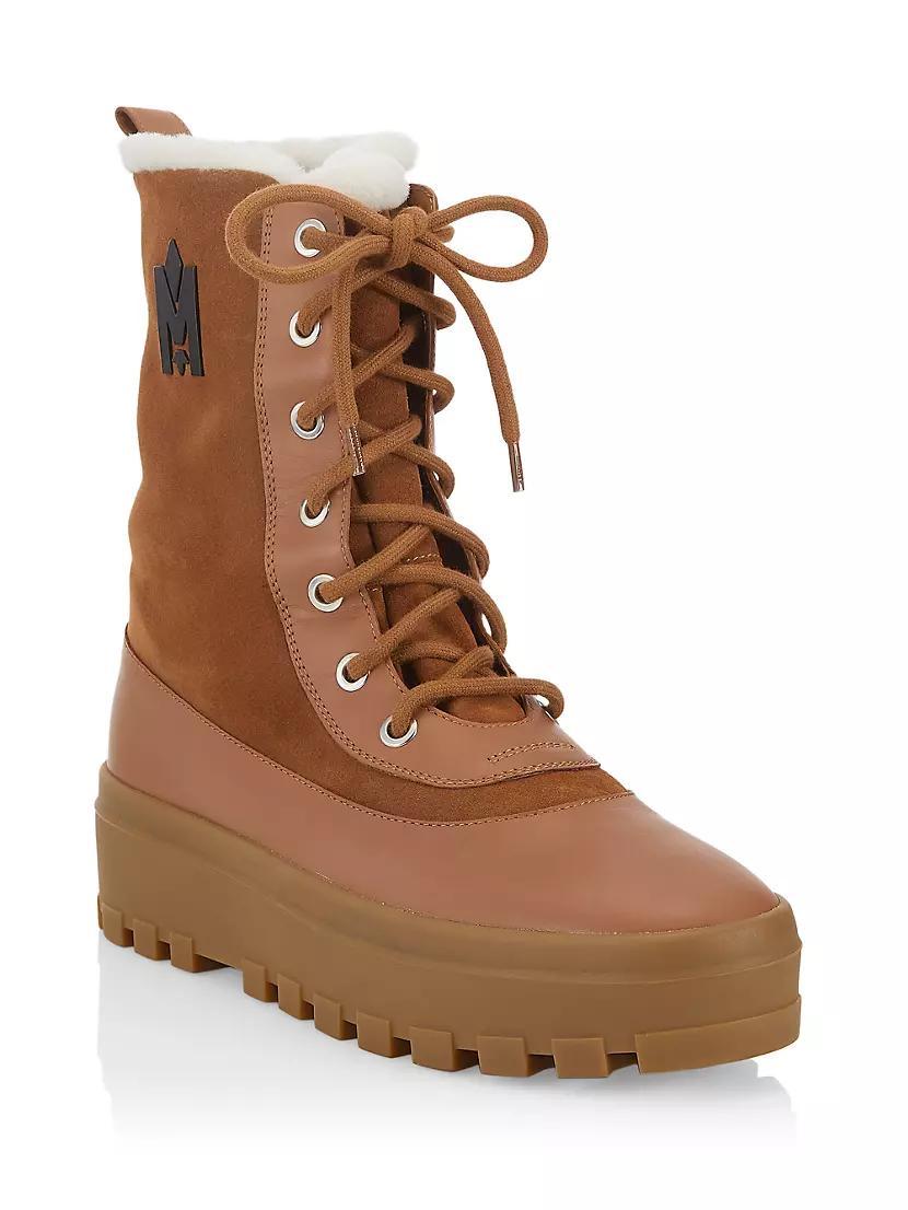 Shearling-Lined Lug-Sole Boots Product Image