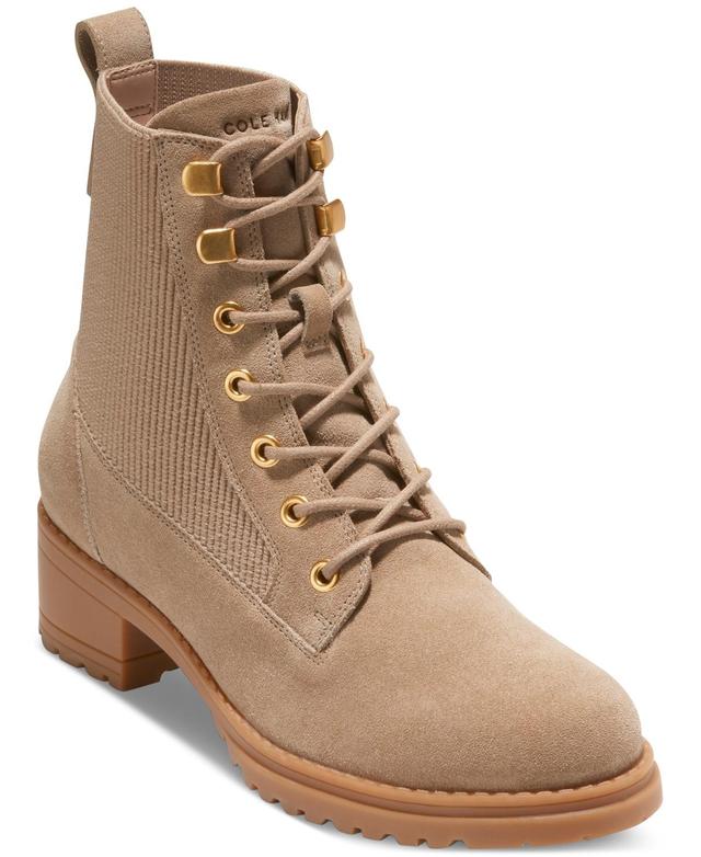 Cole Haan Womens Camea Ii Lace-Up Combat Booties Product Image