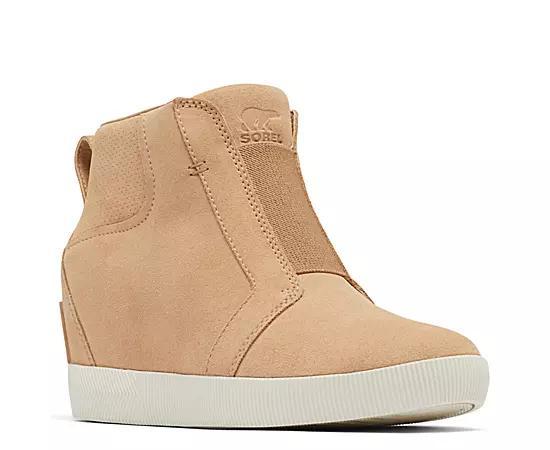 Sorel Out N About Waterproof Suede Pull On Wedge Booties Product Image