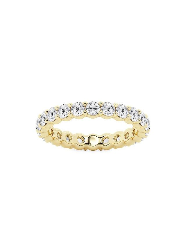 Womens 14K Yellow Gold & Round Lab-Grown Diamond Eternity Band/2.00-5.00 TCW Product Image