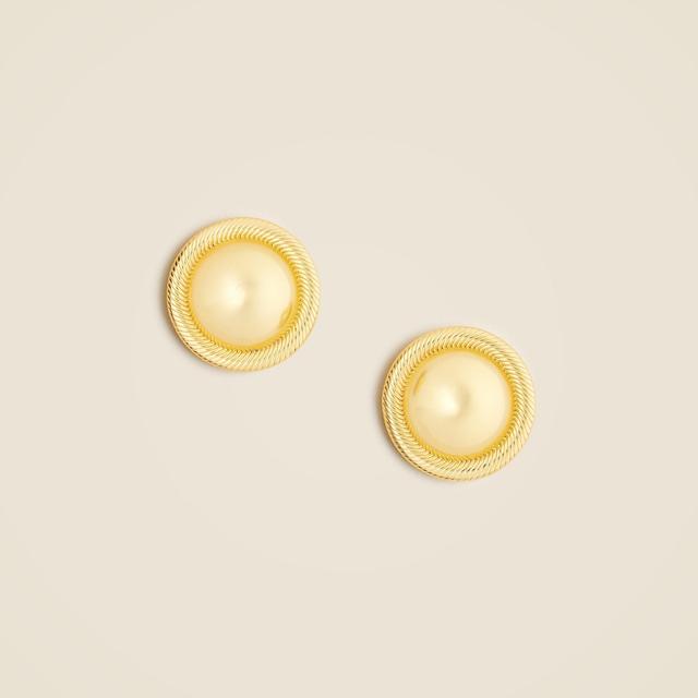 Oversized rope stud earrings Product Image