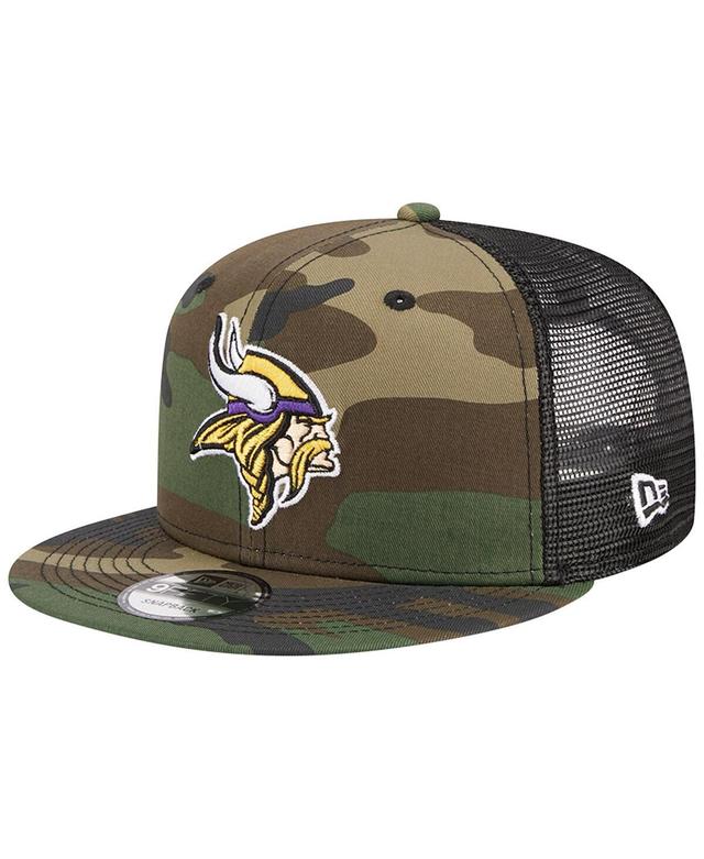 Mens New Era Camo Minnesota Vikings Main Trucker 9FIFTY Snapback Hat Product Image