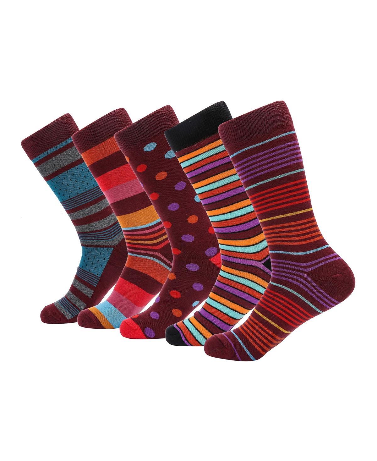 Mio Marino Mens Groovy Designer Dress Socks Pack of 5 Product Image