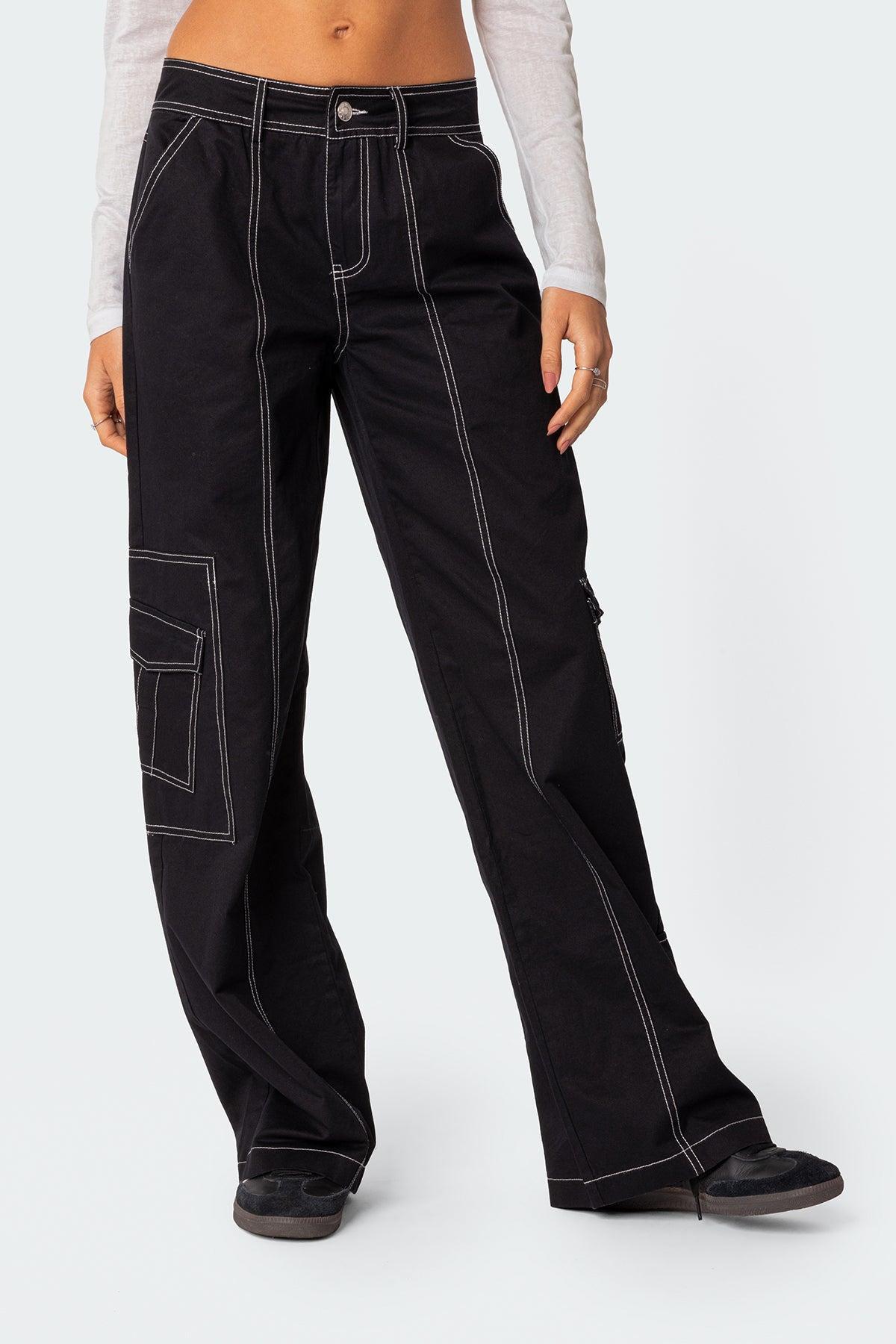 Edikted Women's Helen Low Rise Cargo Pants Product Image