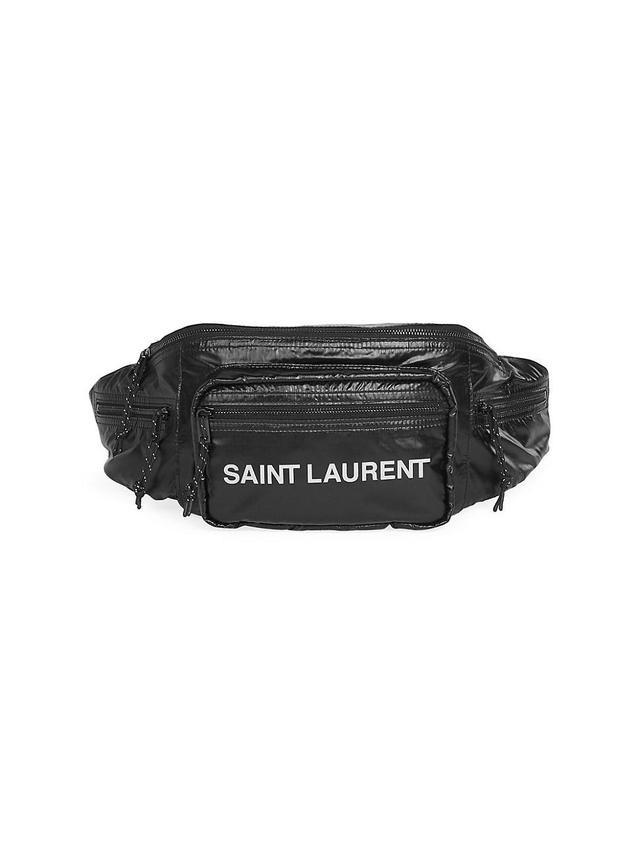 Saint Laurent - Logo-print Ripstop Crossbody Bag - Mens - Black Product Image