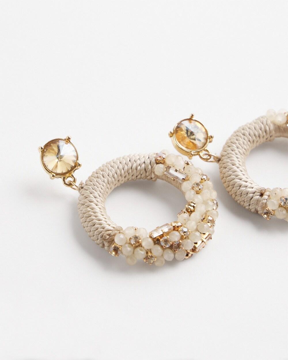 No Droopu2122 Beaded Hoop Earrings Product Image