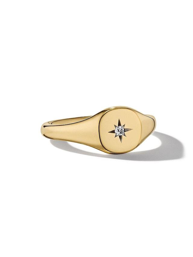 Womens Cable Collectibles Starset Pinky Ring In 18K Yellow Gold Product Image