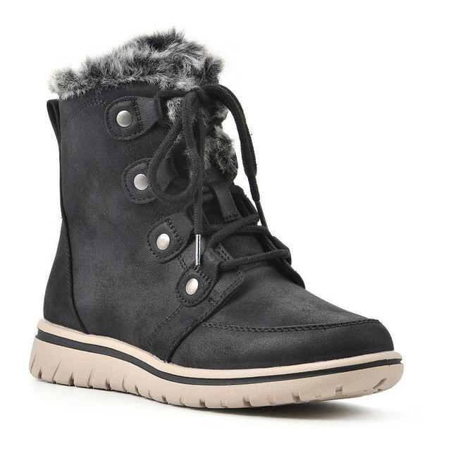 Cliffs by White Mountain Holly Womens Faux-Fur Ankle Boots Product Image