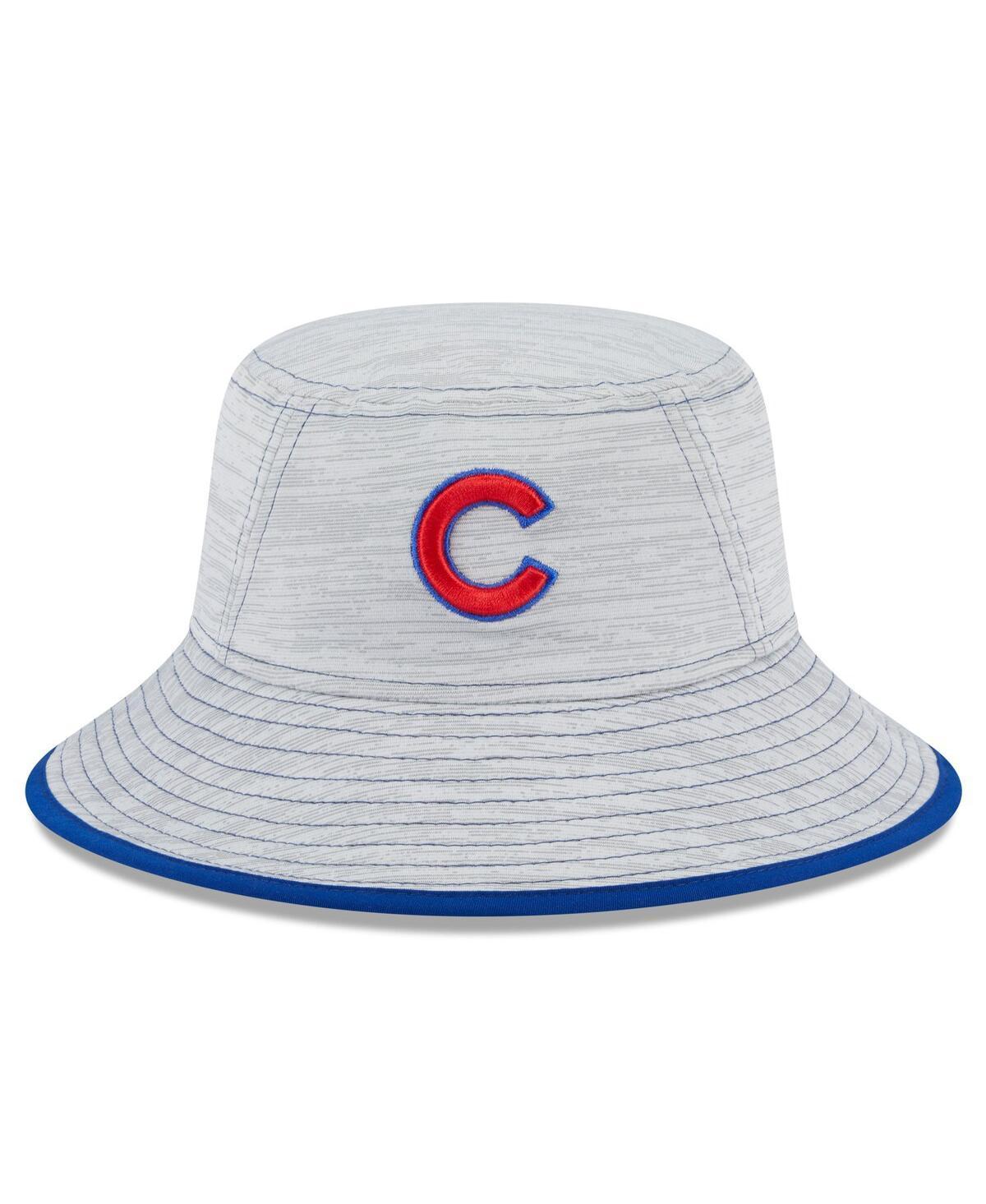 Mens New Era Gray Chicago Cubs Game Bucket Hat Product Image