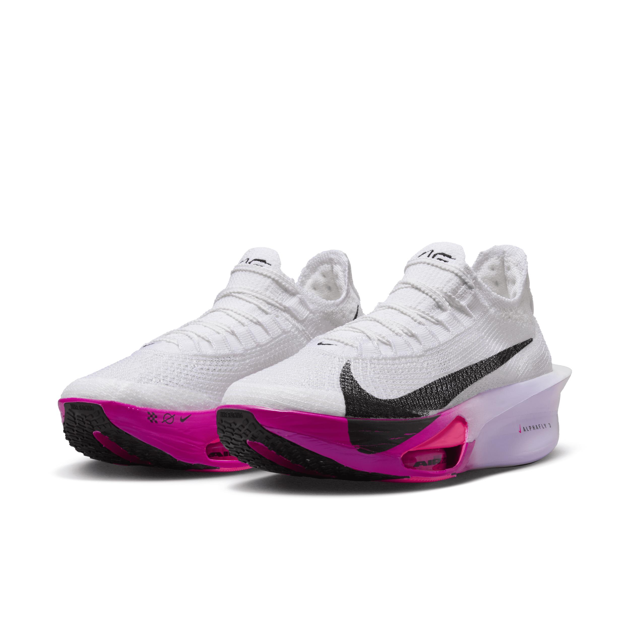 Nike Womens Nike Air Zoom Alphafly Next Flyknit 3 - Womens Running Shoes Purple/White Product Image