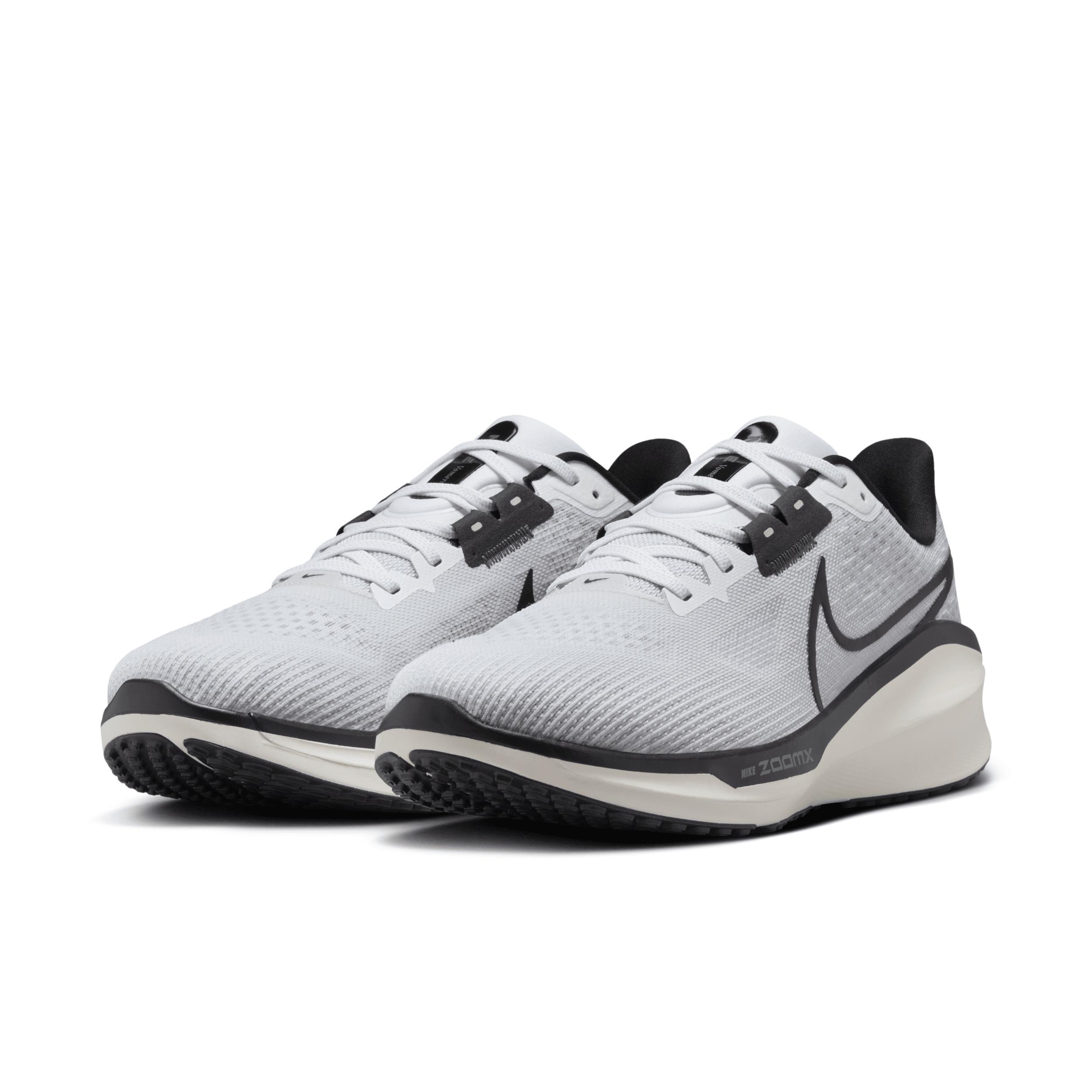 Nike Mens Nike Vomero 17 - Mens Shoes White/Black/Pure Platinum Product Image