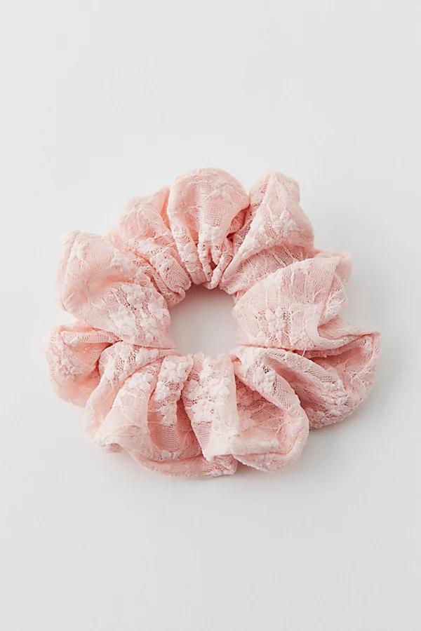 Mesh Lace Scrunchie Womens at Urban Outfitters Product Image