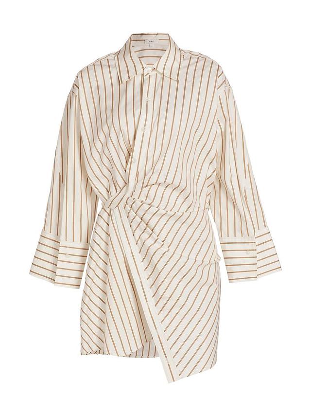 Womens Madison II Striped Cotton Wrap Dress Product Image