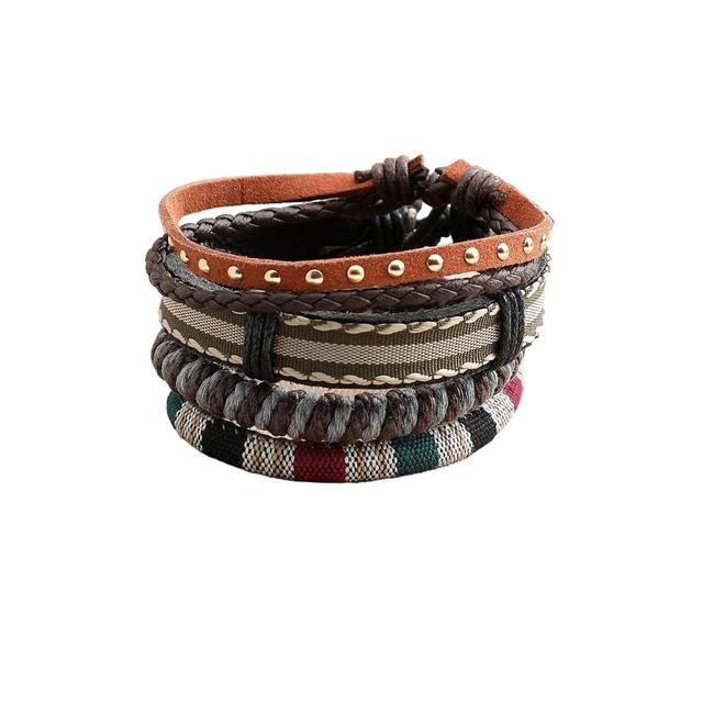 Sohi Womens Studded Multi-Layer Bracelet Product Image