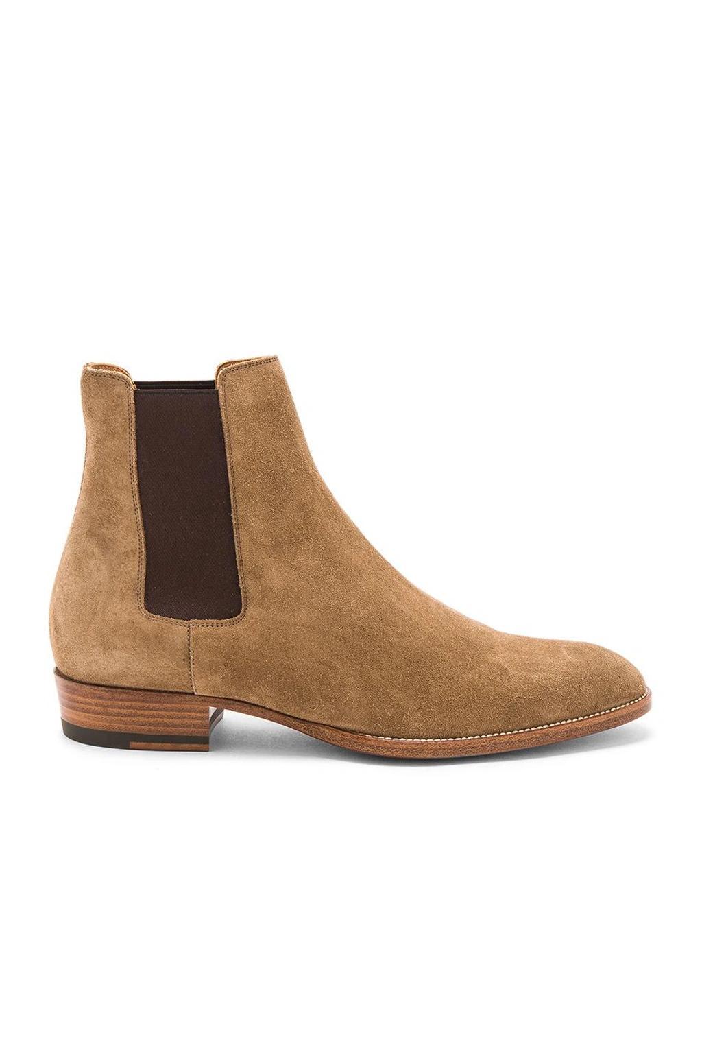 Suede Wyatt Chelsea Boots In Sigar Product Image