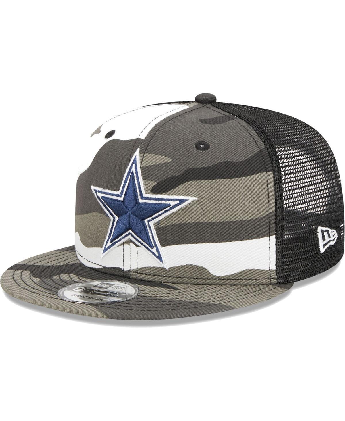 Mens New Era Urban Camo Dallas Cowboys 9FIFTY Trucker Snapback Hat Product Image