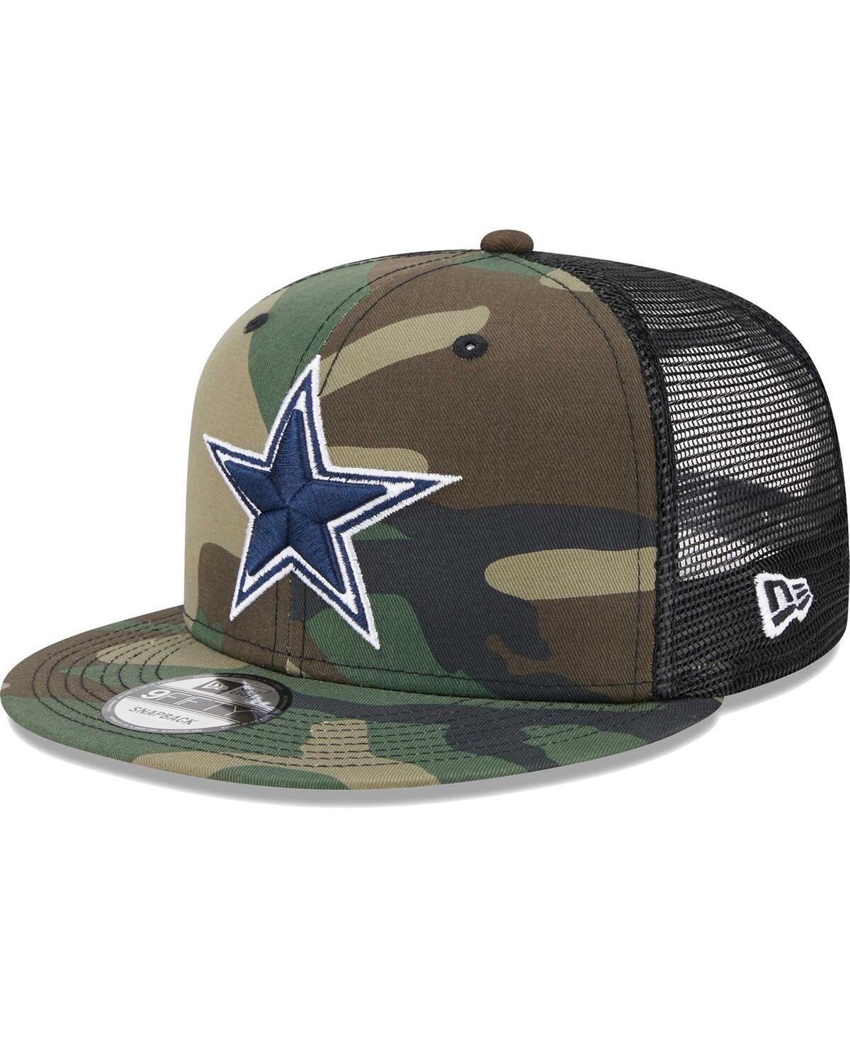 Mens New Era Camo Dallas Cowboys Main Trucker 9FIFTY Snapback Hat Product Image