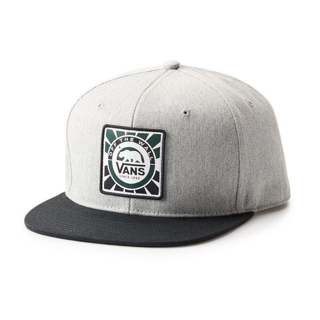 Mens Vans Snapback Hat, Gray Grey Product Image