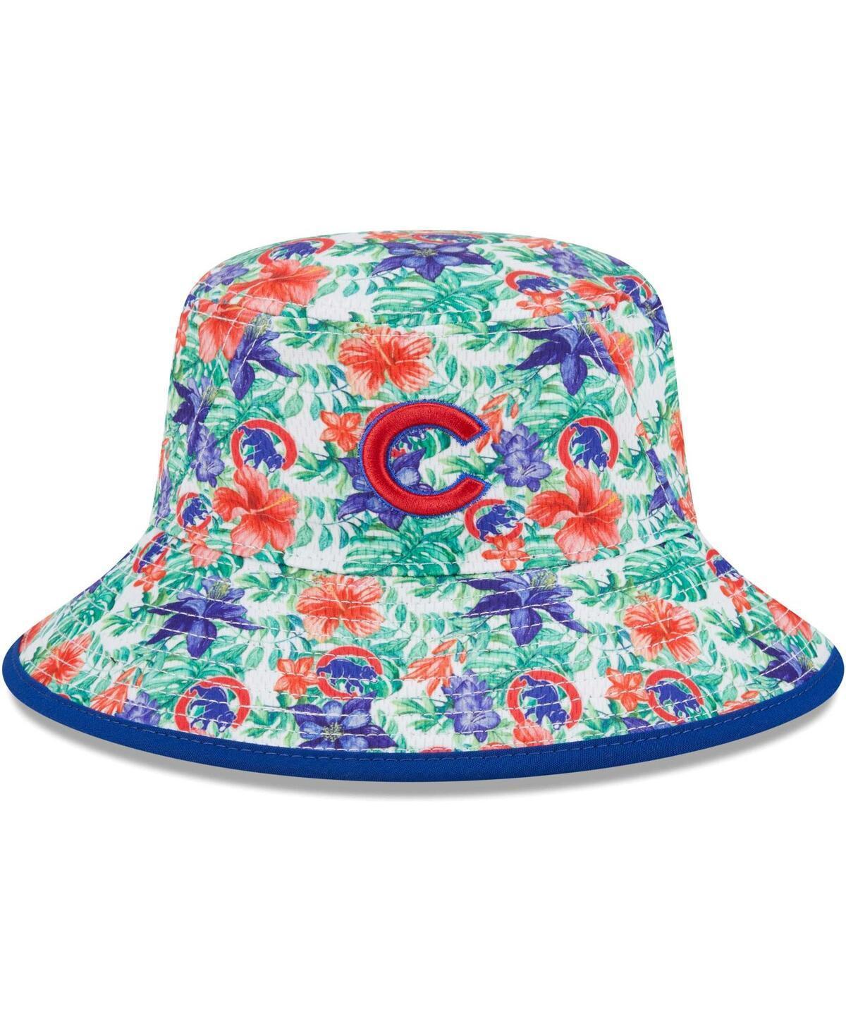 Mens New Era Chicago Cubs Tropic Floral Bucket Hat Product Image