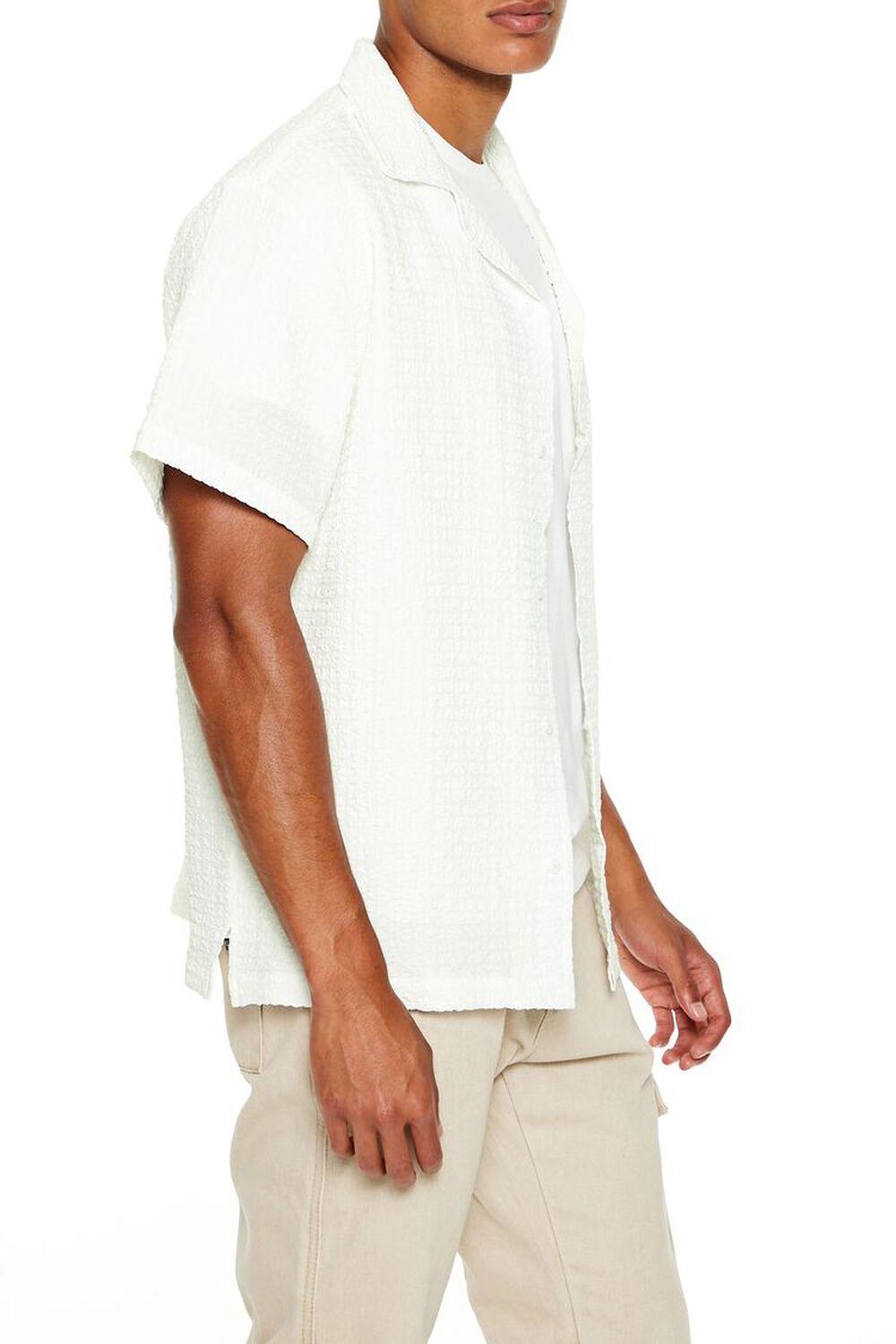 Textured Cuban-Collar Shirt | Forever 21 Product Image