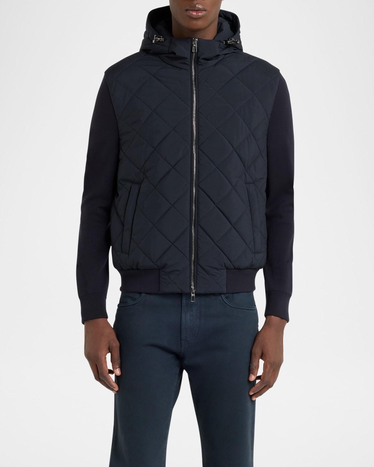 Mens Ampay Windwish Hooded Bomber Jacket Product Image