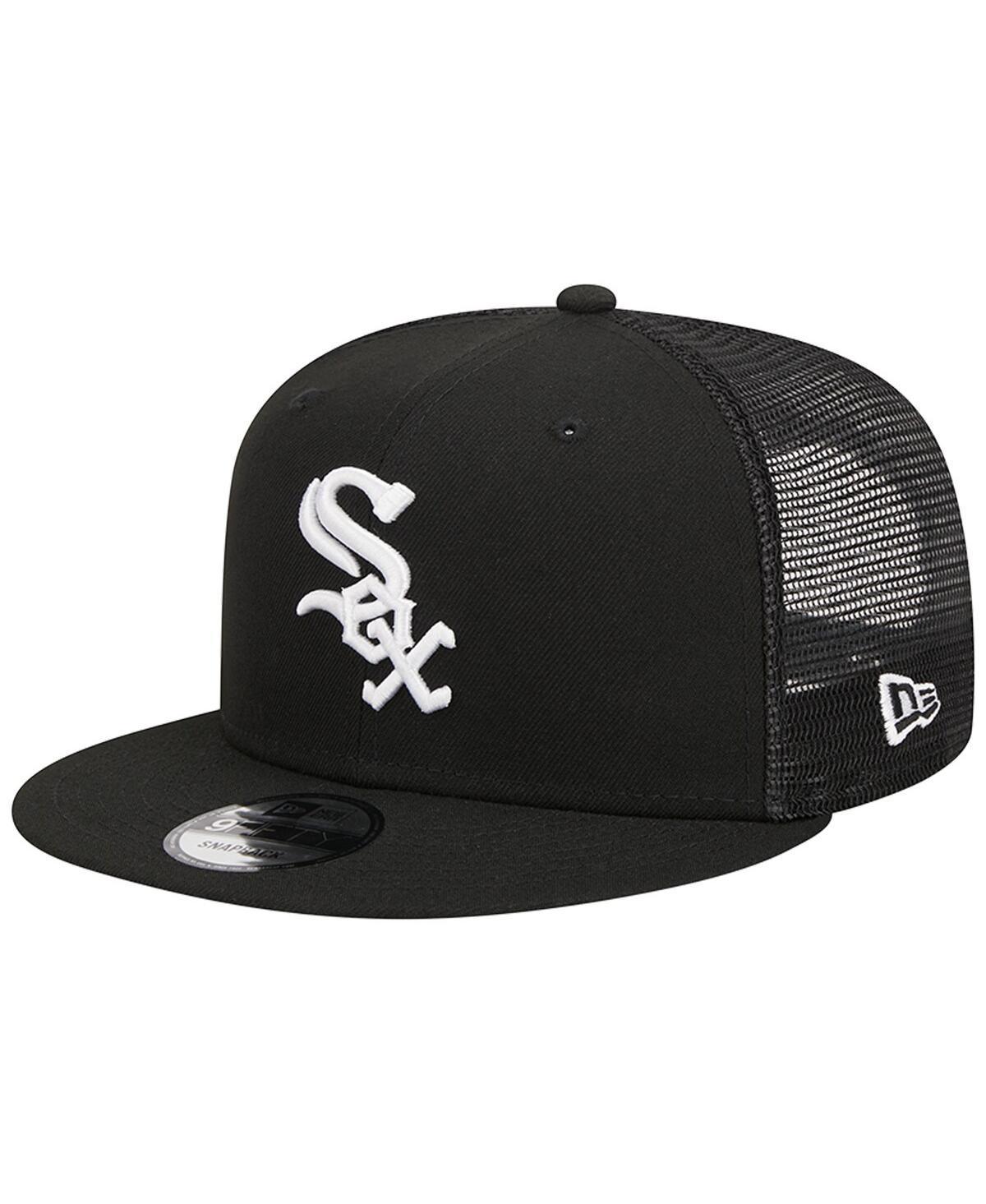 New Era Mens New Era White Sox Evergreen Trucker Hat - Mens Black/White Product Image