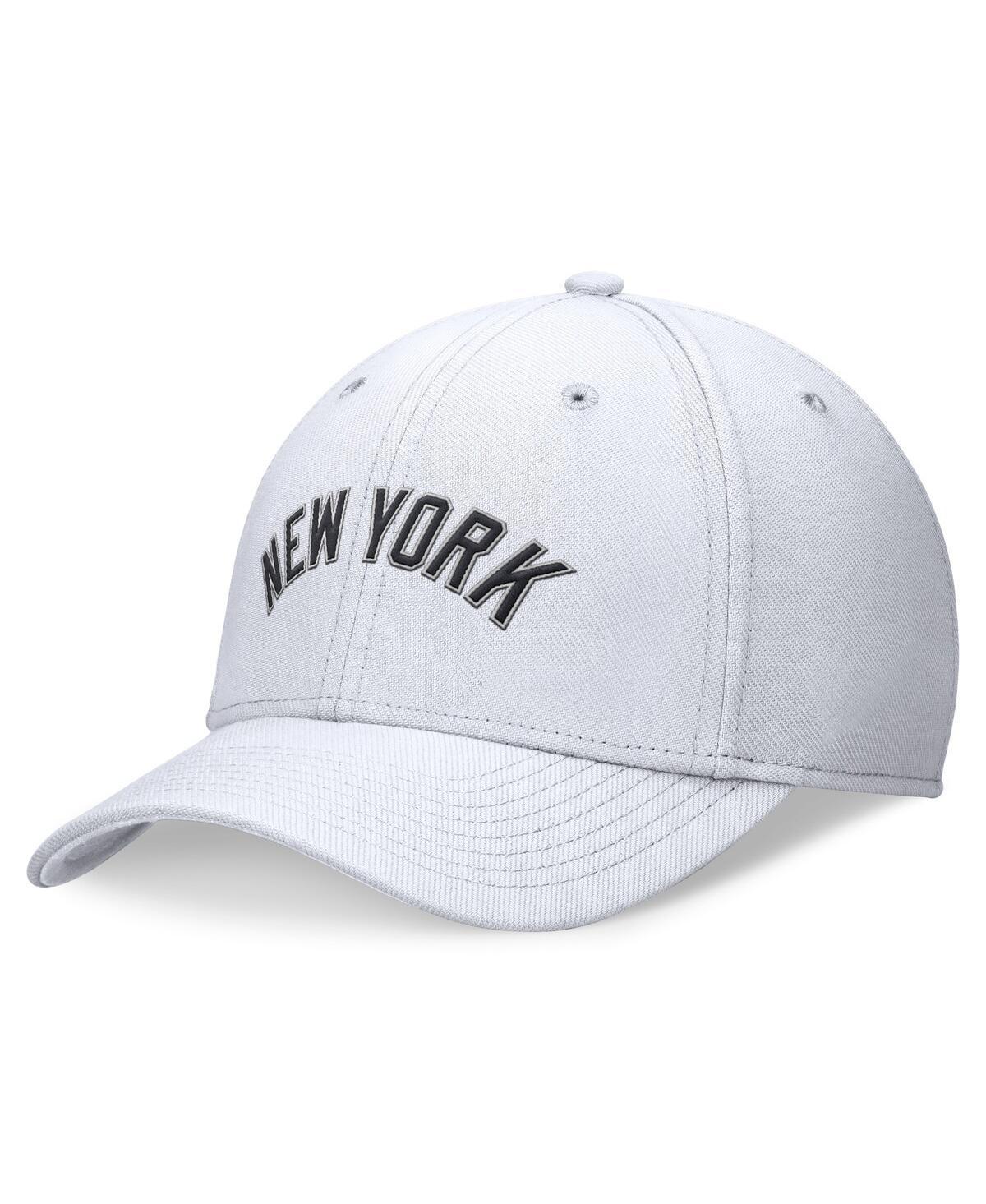 NIKE Men's White New York Yankees Evergreen Performance Flex Hat Product Image