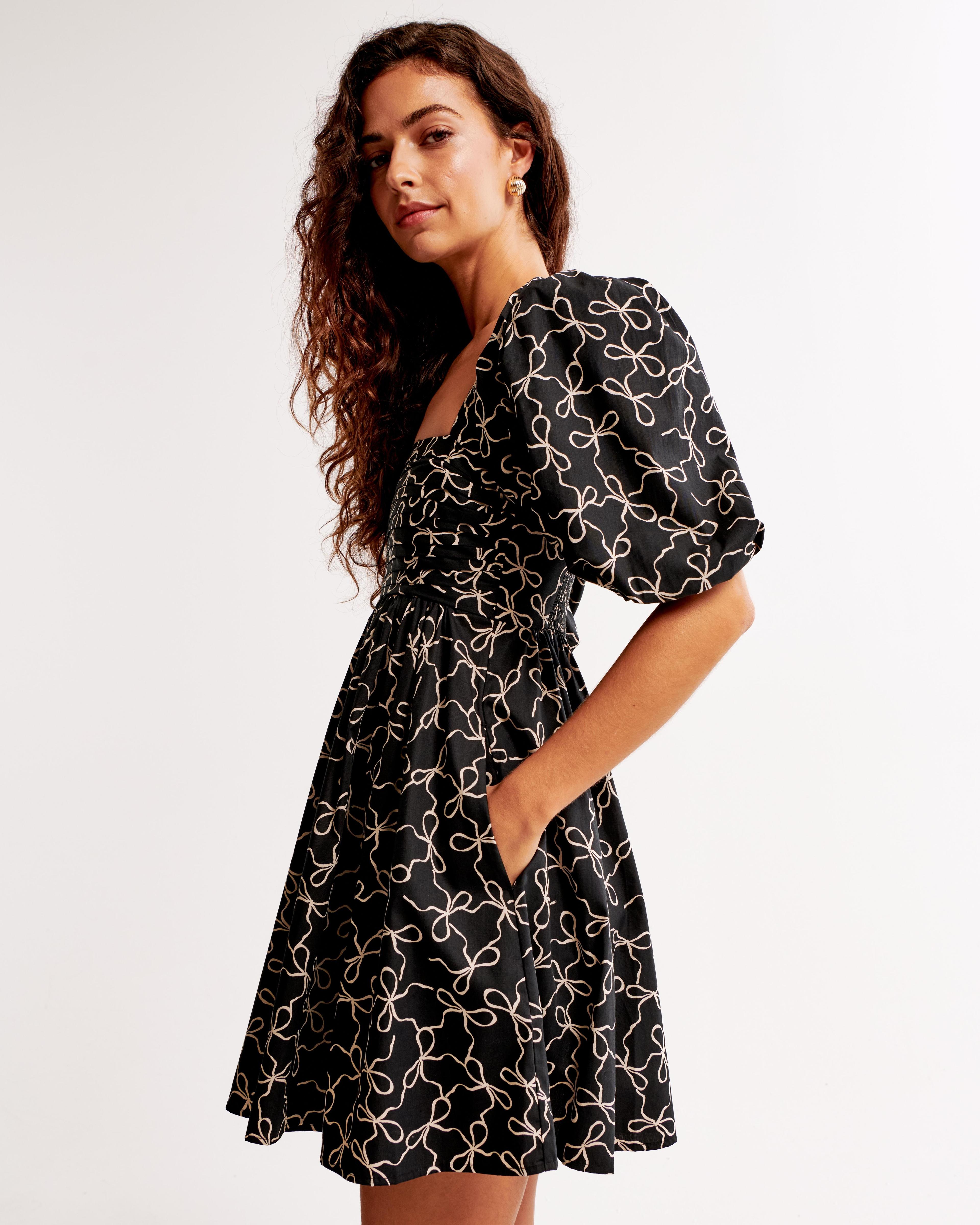 Emerson Poplin Puff Sleeve Mini Dress Product Image