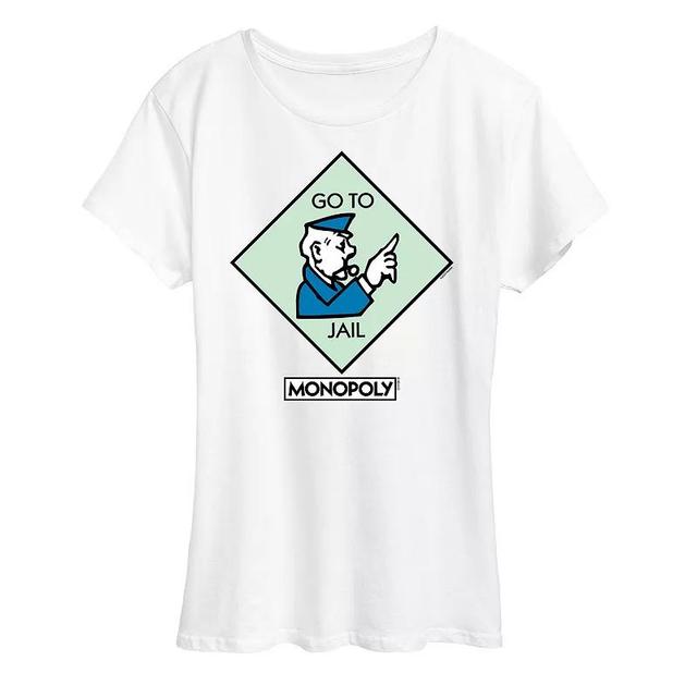 Womens Monopoly Go To Jail Square Graphic Tee by Hasbro Product Image