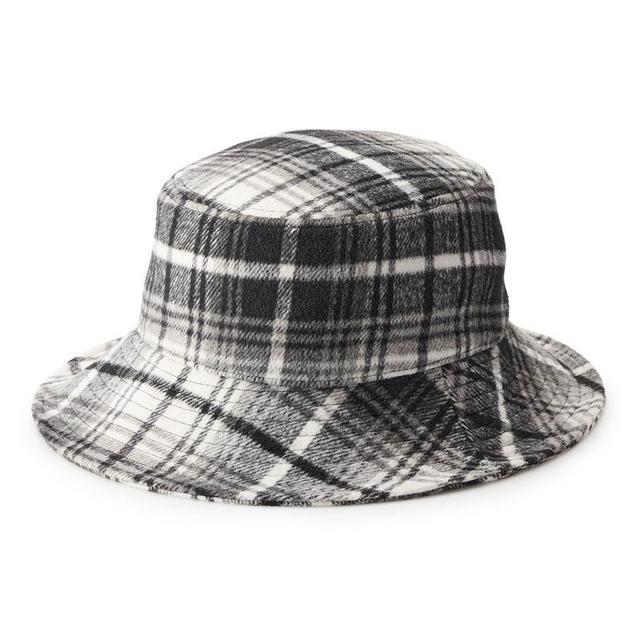 Sonoma Goods For Life Womens Plaid Felt Bucket Hat Product Image