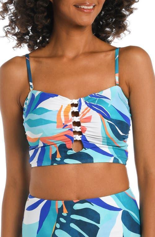 La Blanca Coastal Palms Longline Bikini Top Product Image