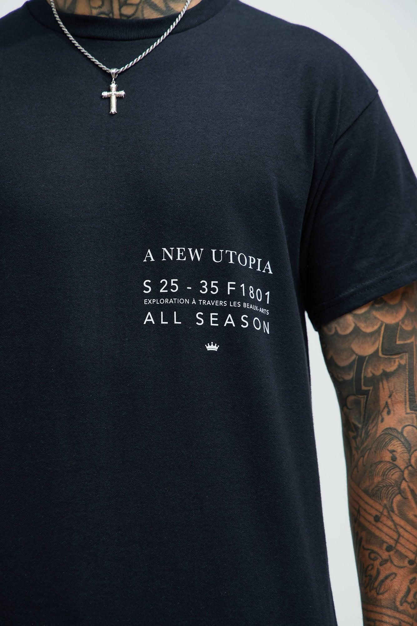 A New Utopia Short Sleeve Tee - Black Product Image