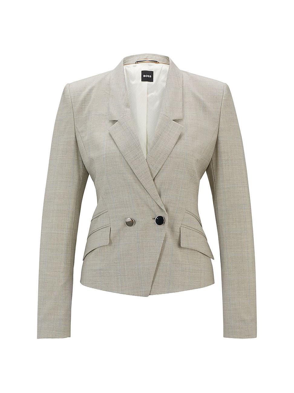 Womens Regular-Fit Jacket in Virgin Wool Product Image