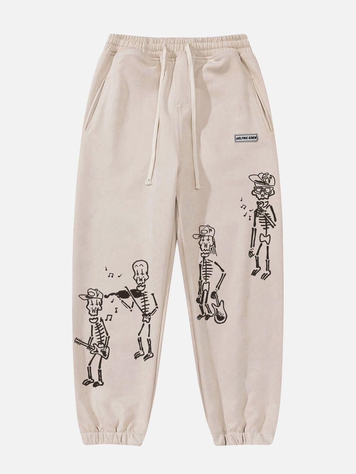 Aelfric Eden Funny Little People Print Sweatpants Product Image