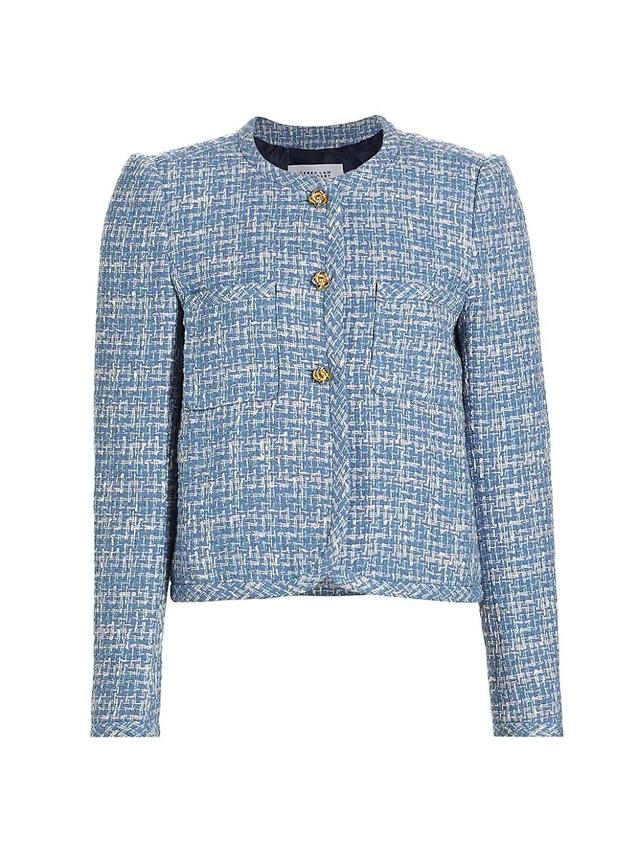 Womens Emilia Cotton-Blend Tweed Jacket Product Image