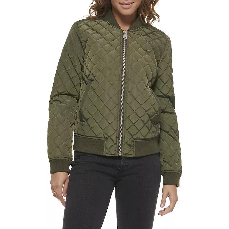 Womens Levis Diamond Quilted Bomber Jacket Product Image