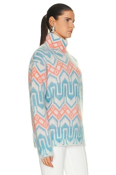 Moncler Grenoble - Women's Mohair-Blend Turtleneck Sweater - Multi - L - Moda Operandi Product Image