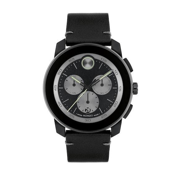 Mens 44MM Bold TR90 Leather Watch Product Image