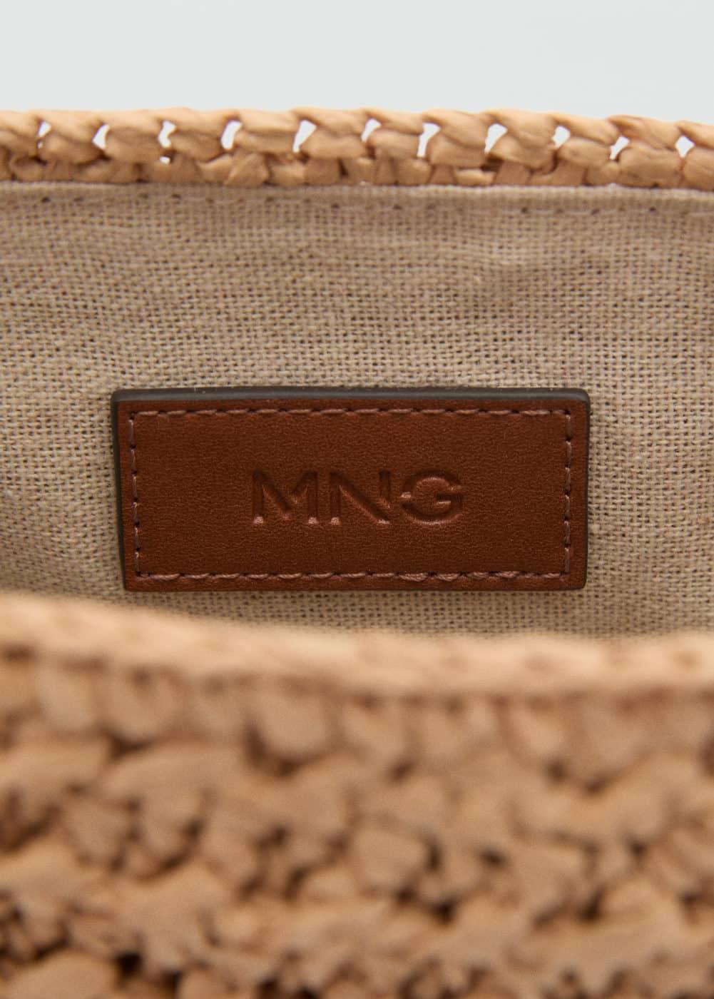 MANGO - Natural fiber shoulder bag - One size - Women Product Image