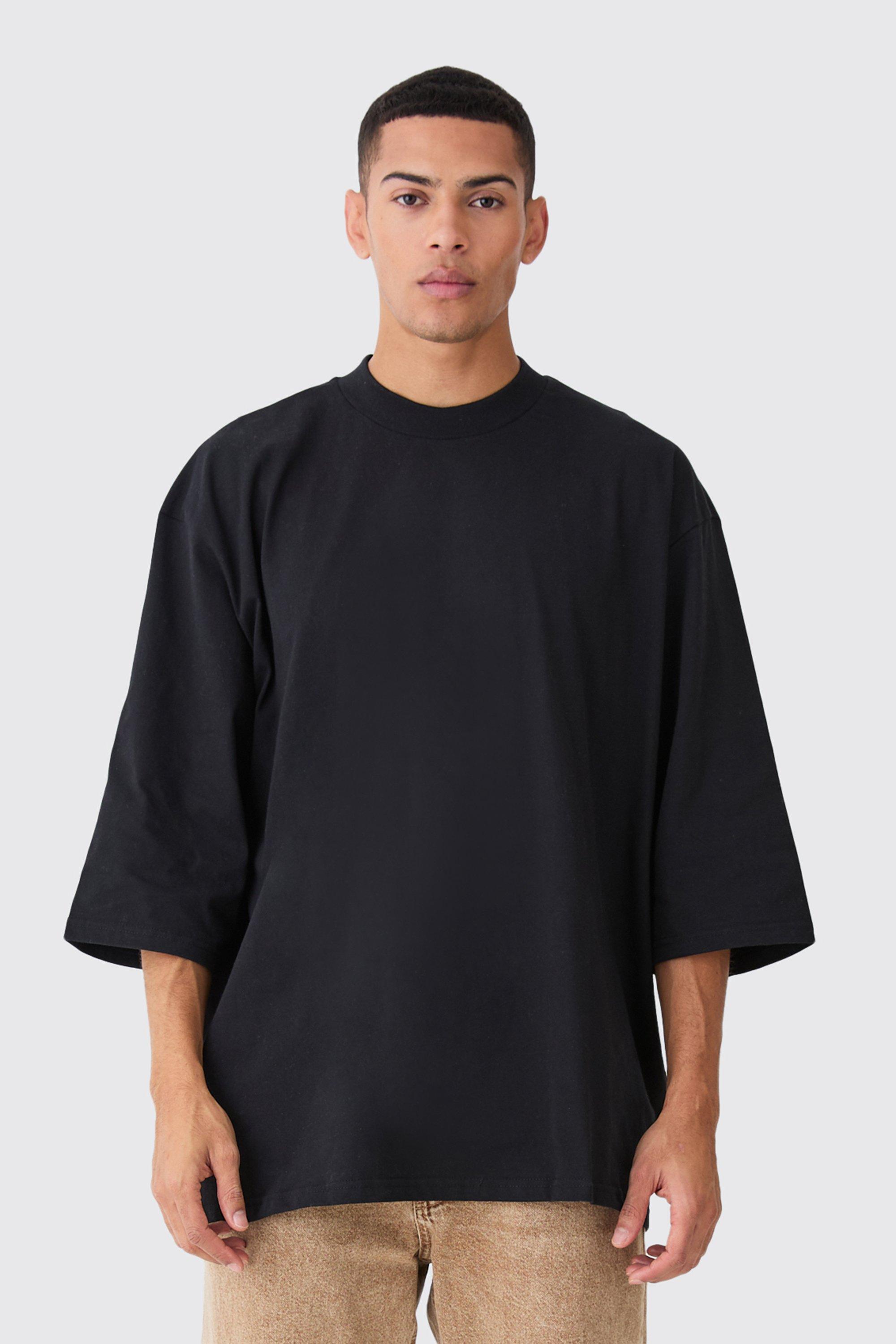 Extreme Oversized Extended Neck Heavy Weight T-shirt | boohooMAN USA Product Image