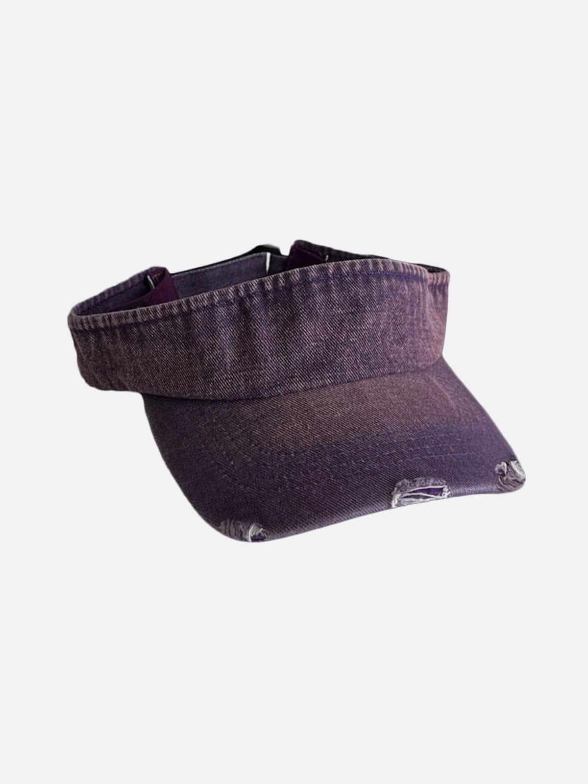 Distressed Washed Denim Visor Product Image