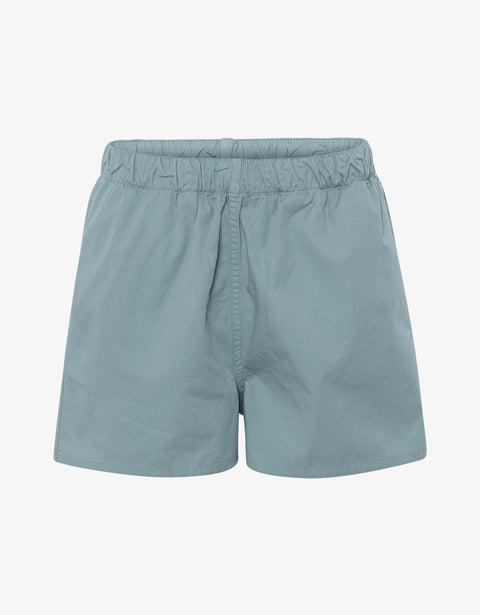 Women Organic Twill Shorts - Steel Blue Product Image