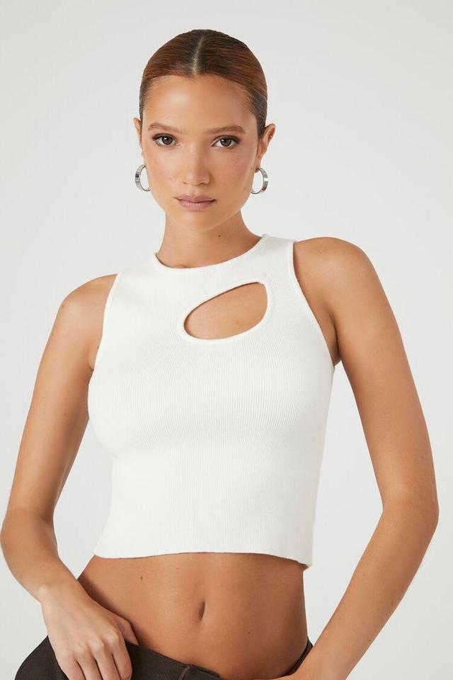 Sweater-Knit Cutout Tank Top | Forever 21 Product Image