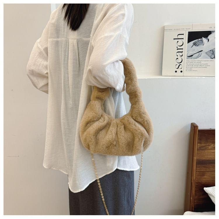 Plain Fleece Shoulder Bag Product Image