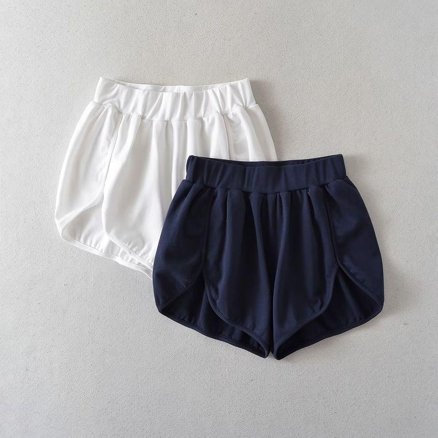 Low Rise Plain Sweatshorts Product Image